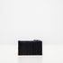 Portacarte con cerniera DOTTI<br>Coccodrillo Nero